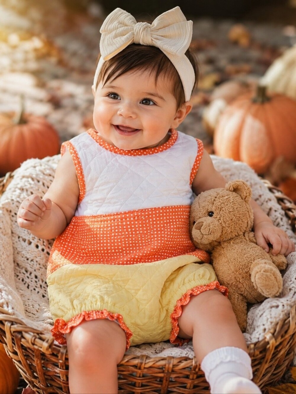 NWT The Beaufort Bonnet Company Happy Halloween Bubble Romper 6-12M